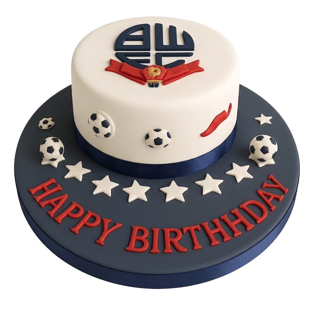 Bolton Wanderers Football Birthday Cake