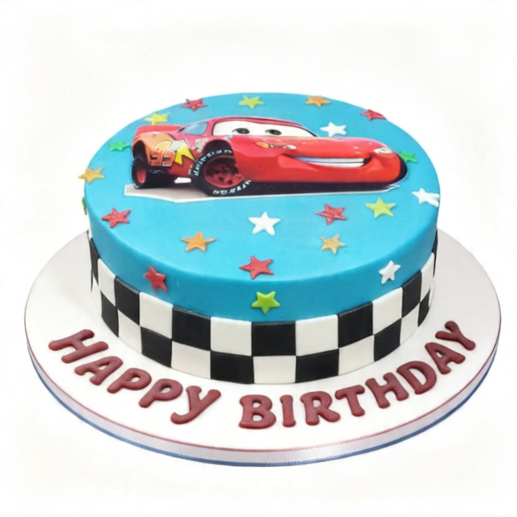 Lightning McQueen Disney Cars Birthday Cake