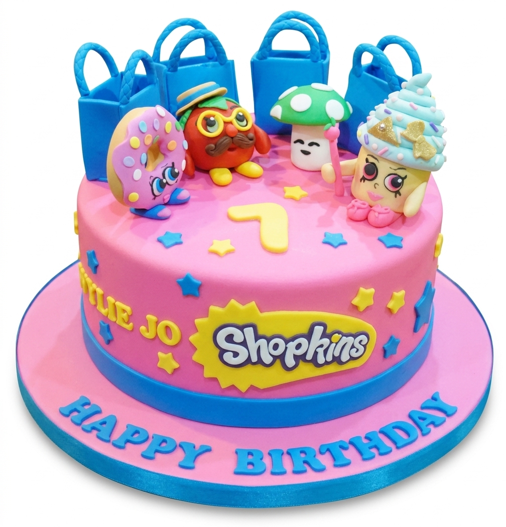 Shopkins Birthday Cake for Girls