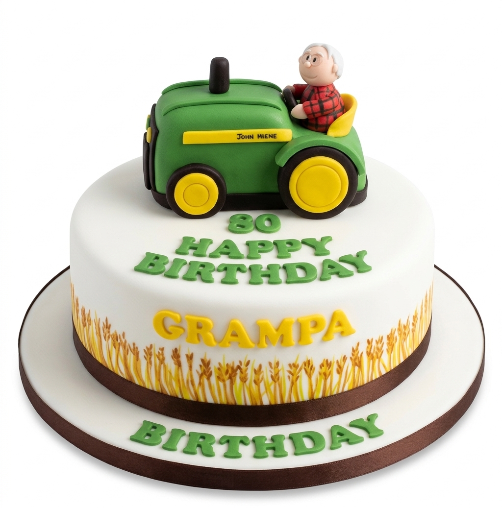Tractor Birthday Cake for Him
