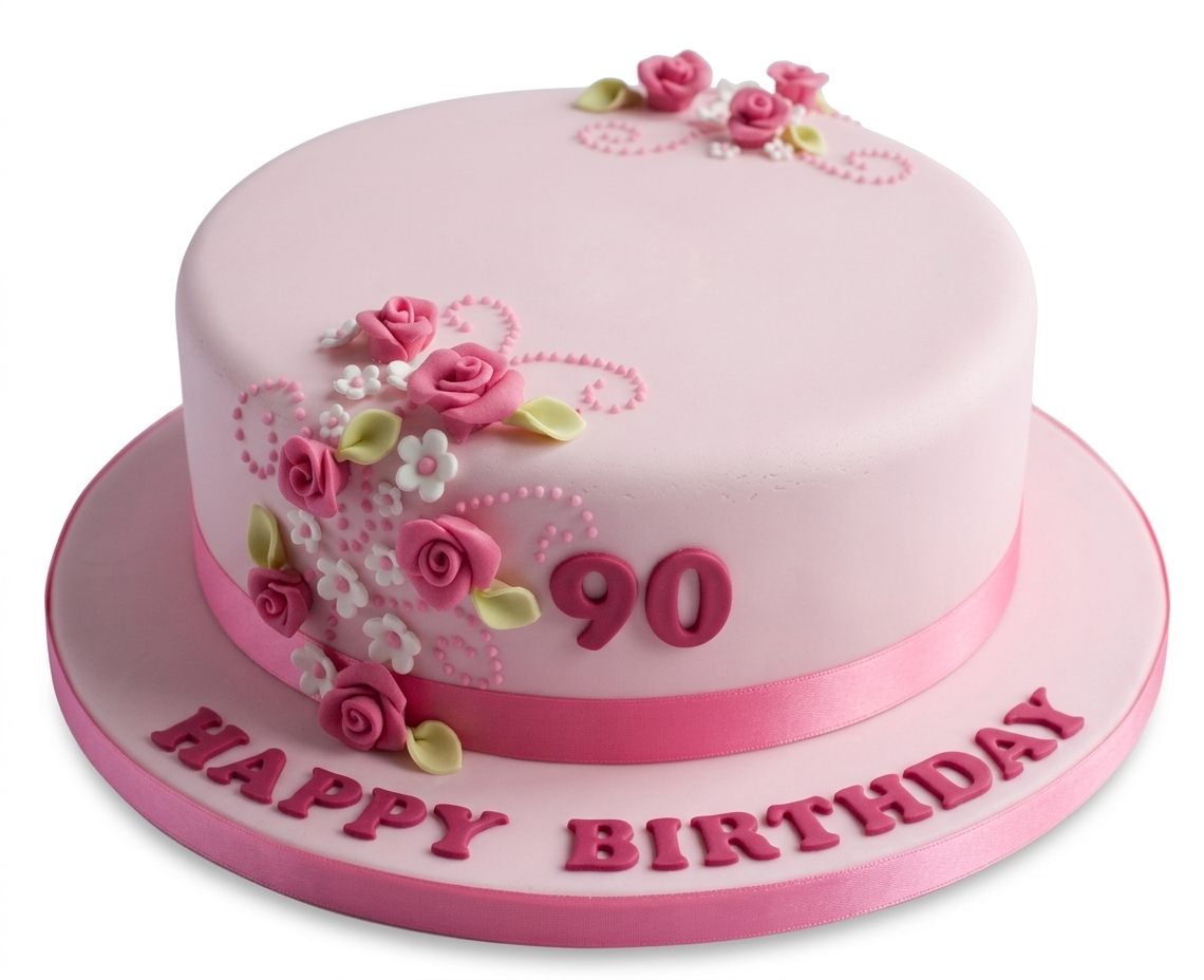 Floral Rose Birthday Cake for Her