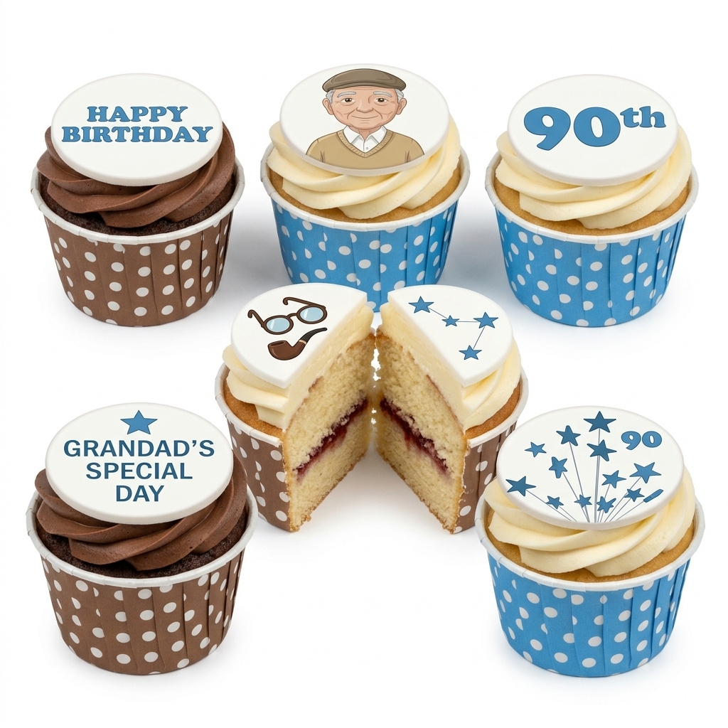 Grandad's Special Day Birthday Cupcakes
