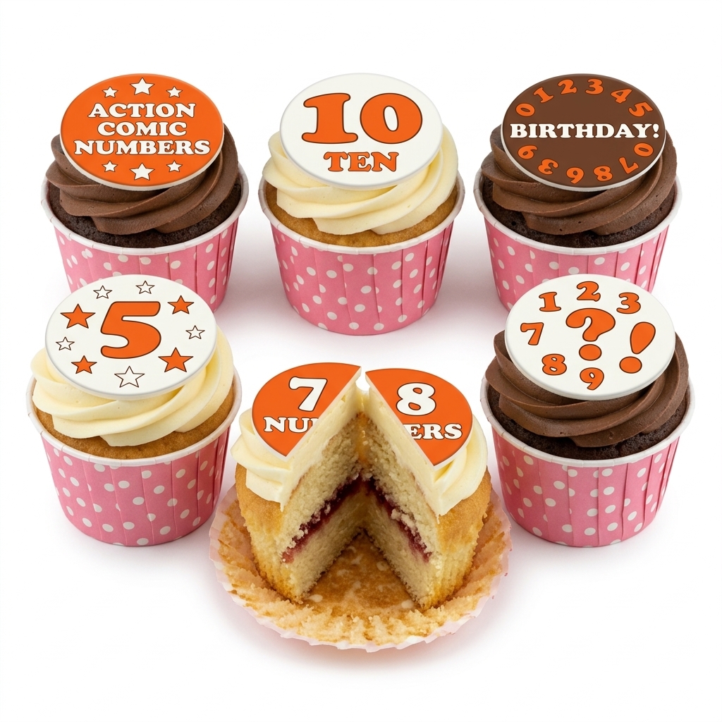 Personalised Number Birthday Cupcakes