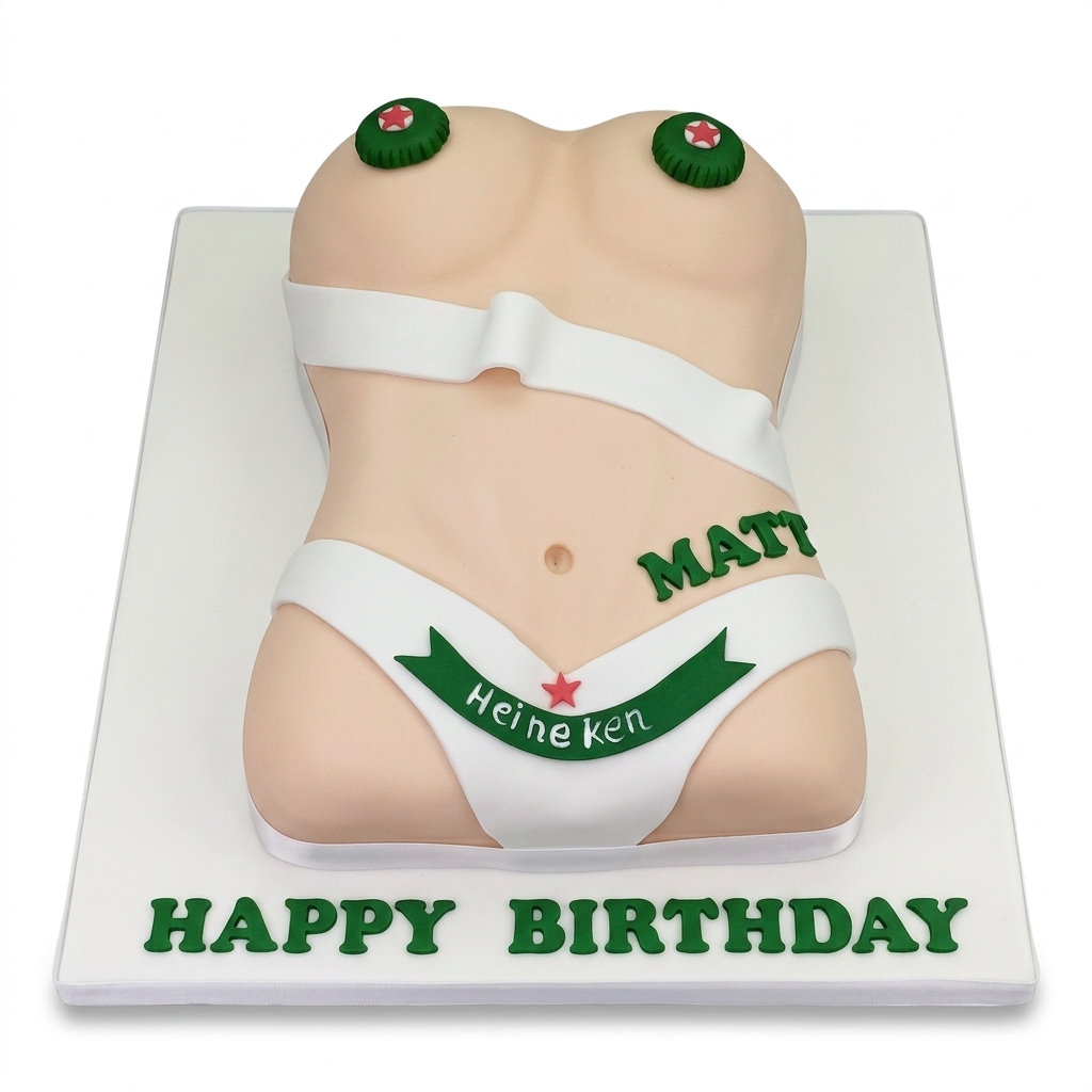 Adult Beer Theme Birthday Cake for Him