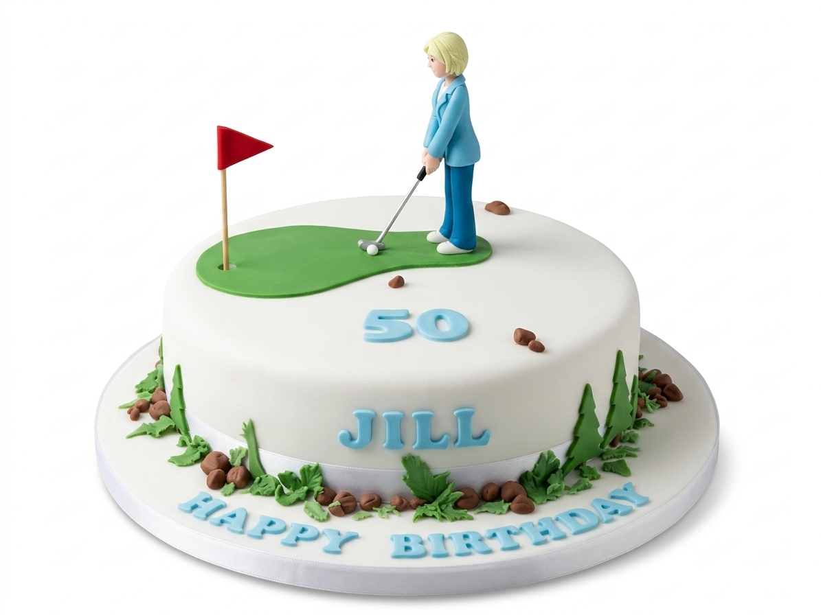 Golf Birthday Cake for Her