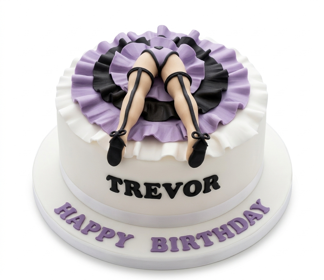 Rude Legs Novelty Birthday Cake