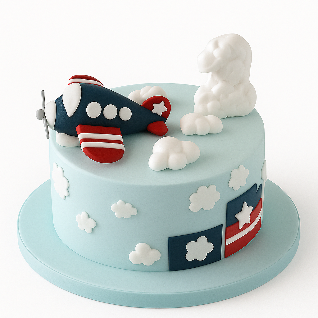 Aeroplane Birthday Cake for Boys
