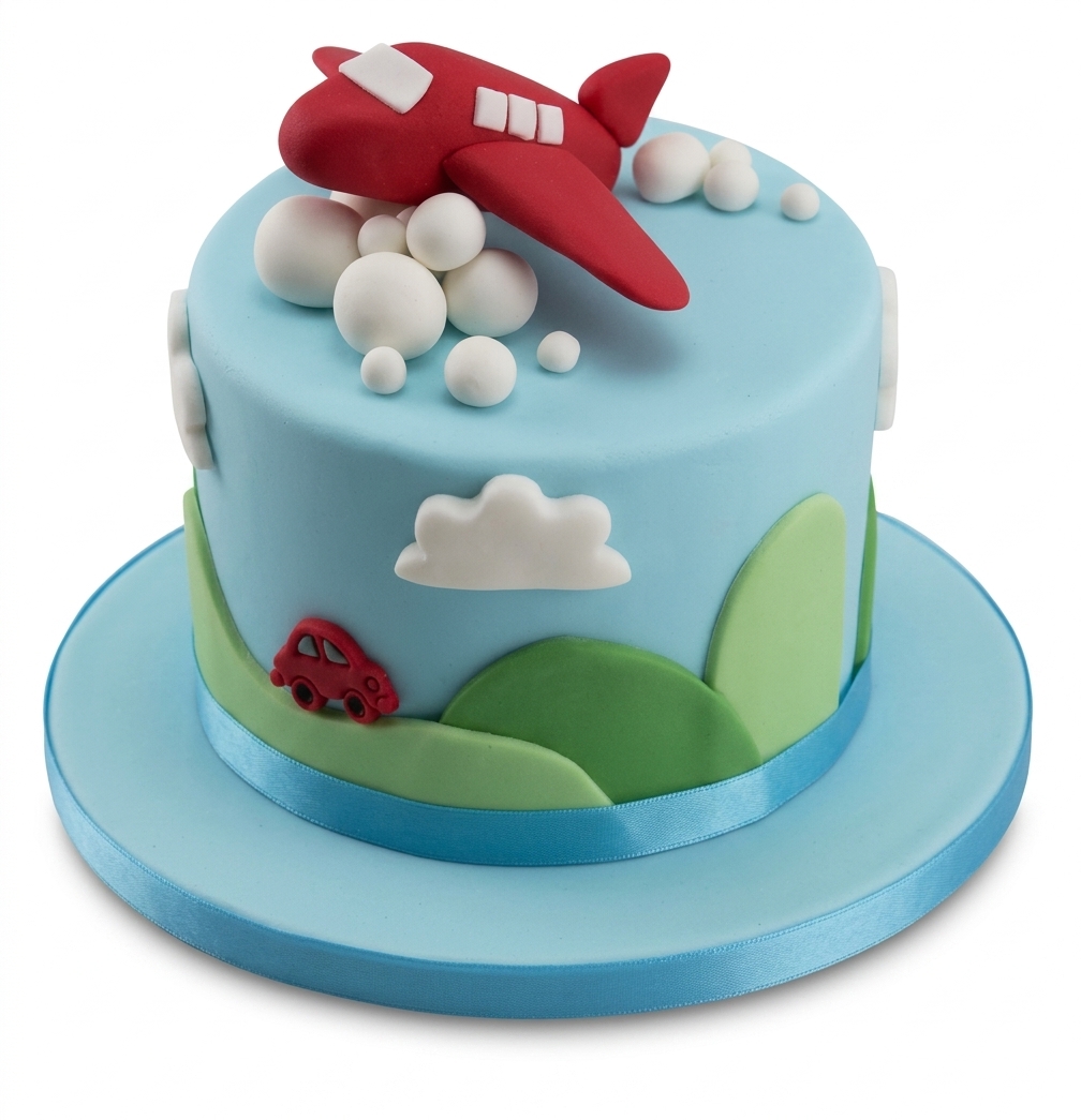 Airplane Adventure Kids Birthday Cake