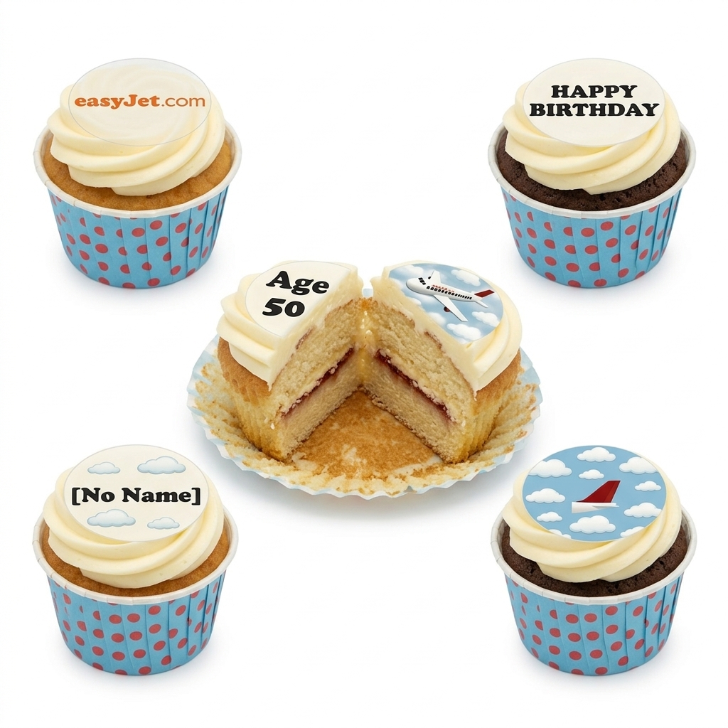 Aeroplane Theme Birthday Cupcakes