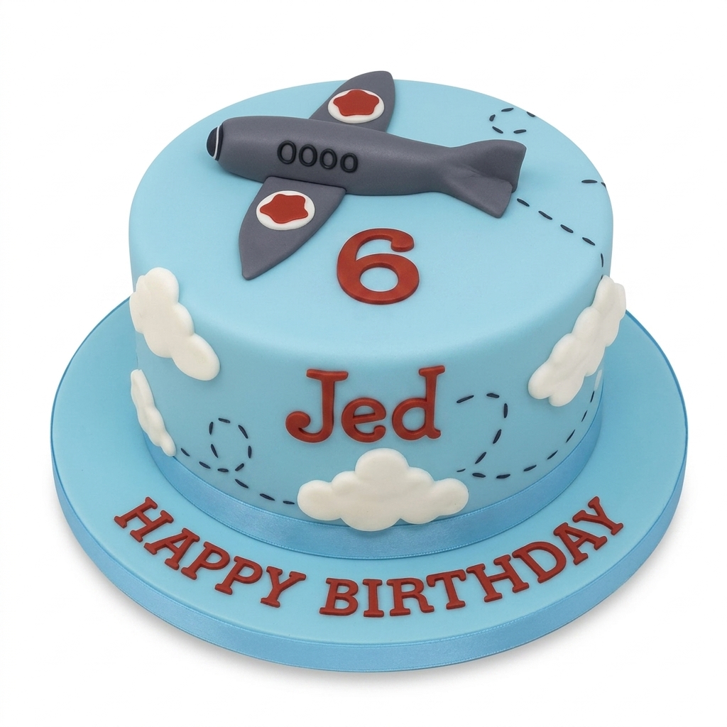 Aeroplane Birthday Cake for Kids
