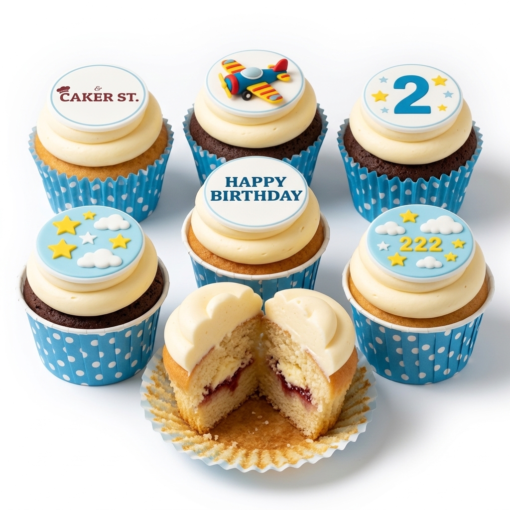 Aeroplane Adventure Birthday Cupcakes for Kids