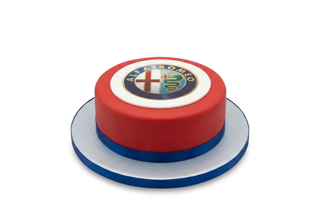 Alfa Romeo Car Enthusiast Birthday Cake