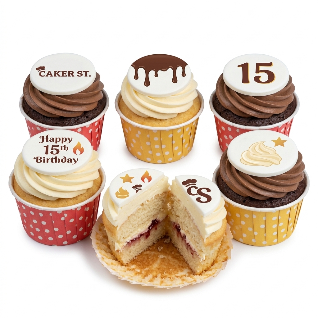 Custom Age Birthday Cupcakes
