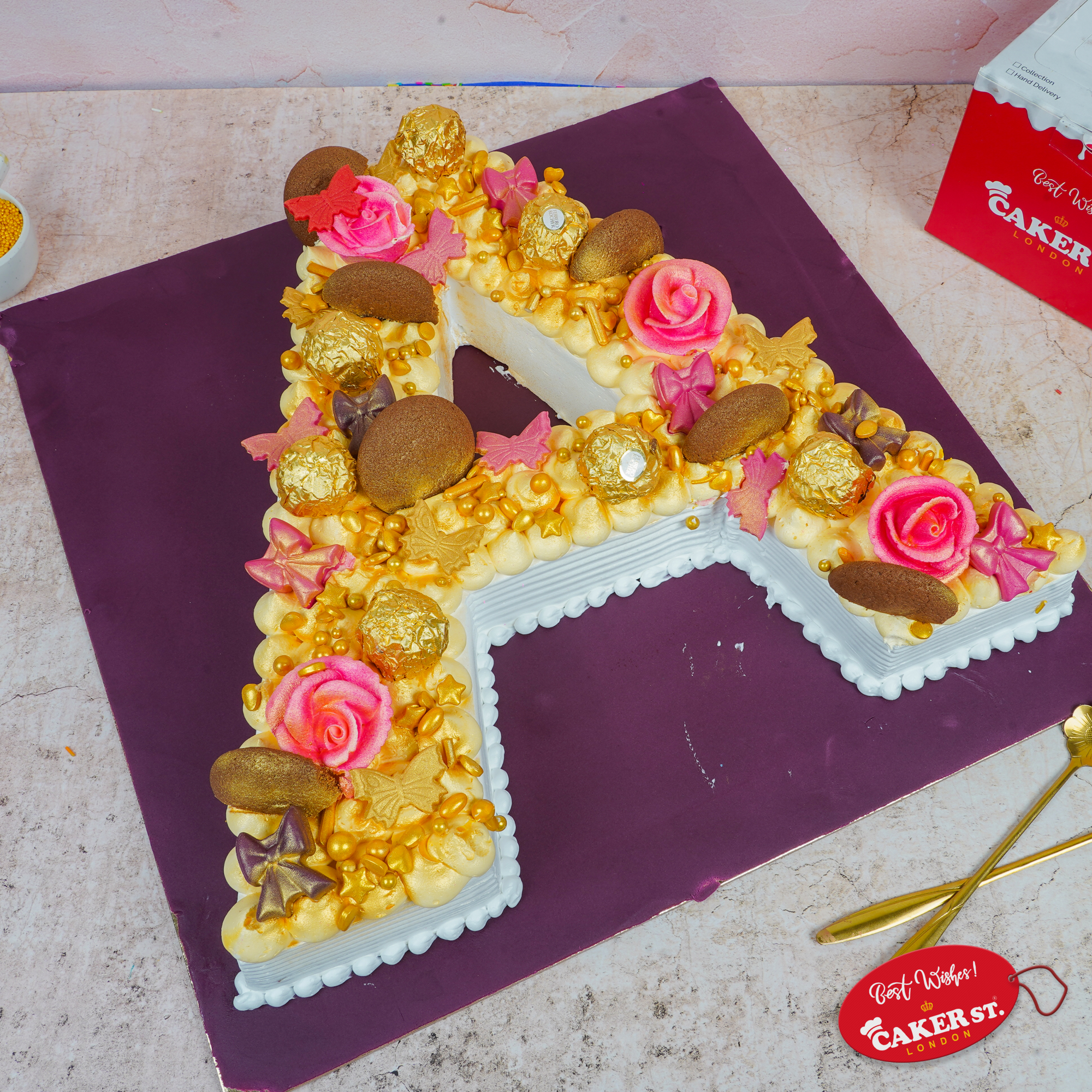 Alphabet B  ferro Rocher Cake