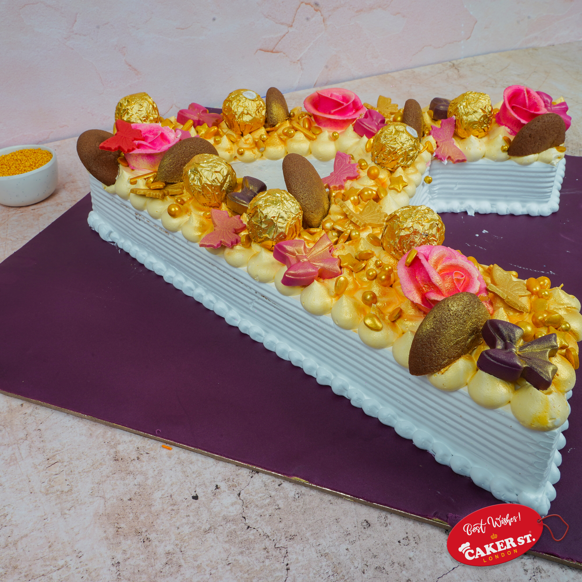 Alphabet B  ferro Rocher Cake