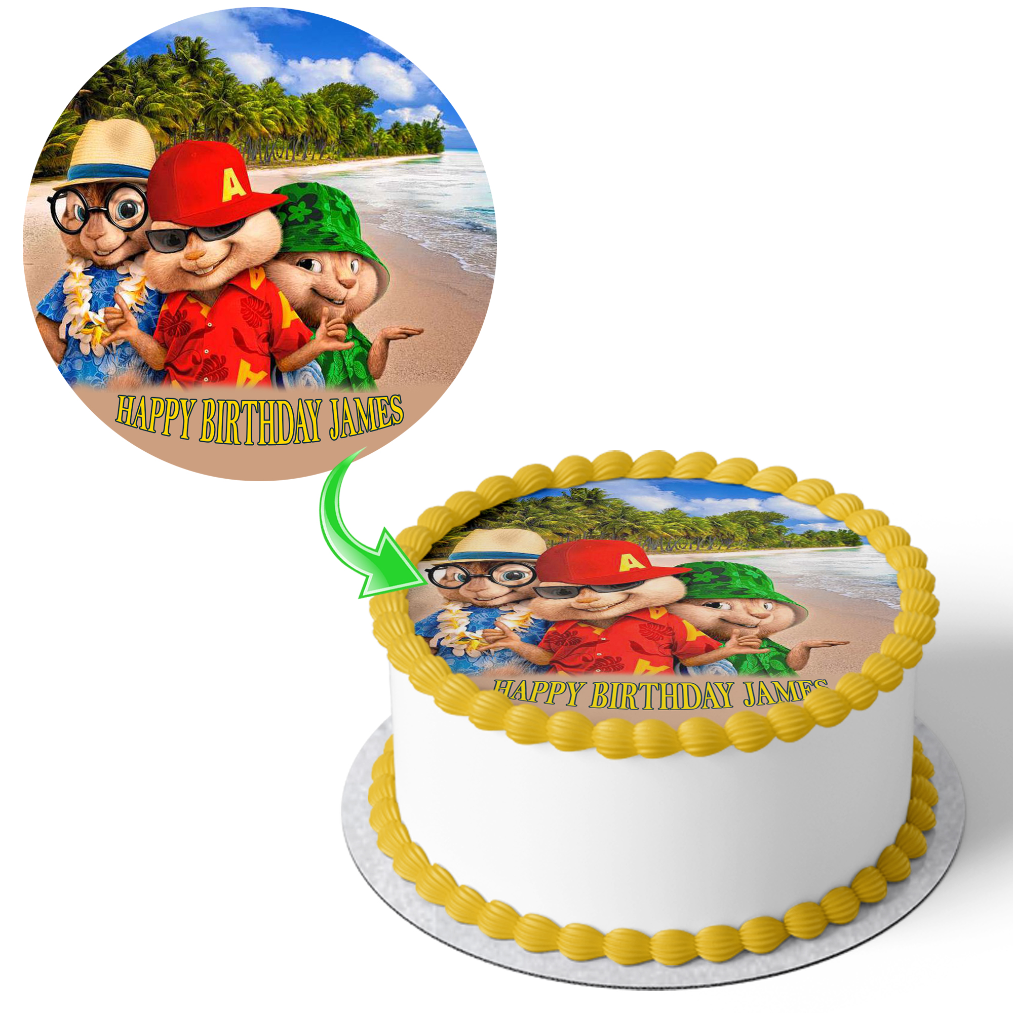 Alvin and the chipmunk cake