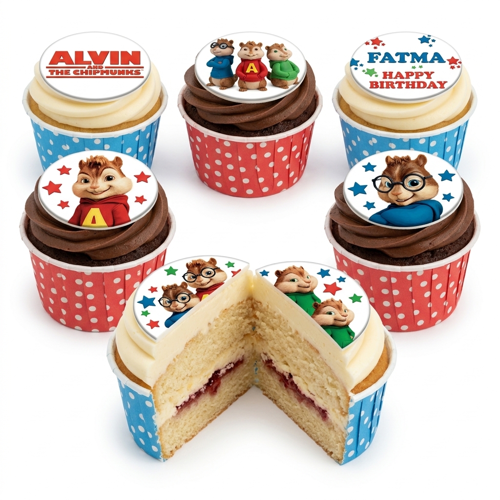 Alvin and the Chipmunks Kids Birthday Cupcakes
