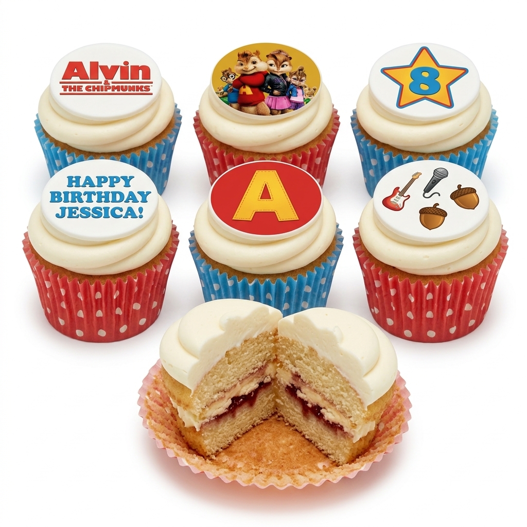 Alvin and the Chipmunks Birthday Cupcakes