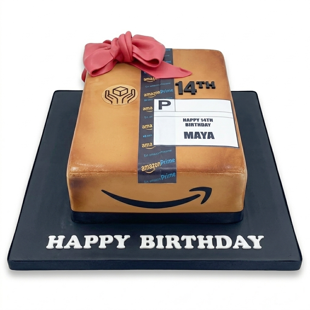 Amazon Prime Delivery Box Birthday Cake