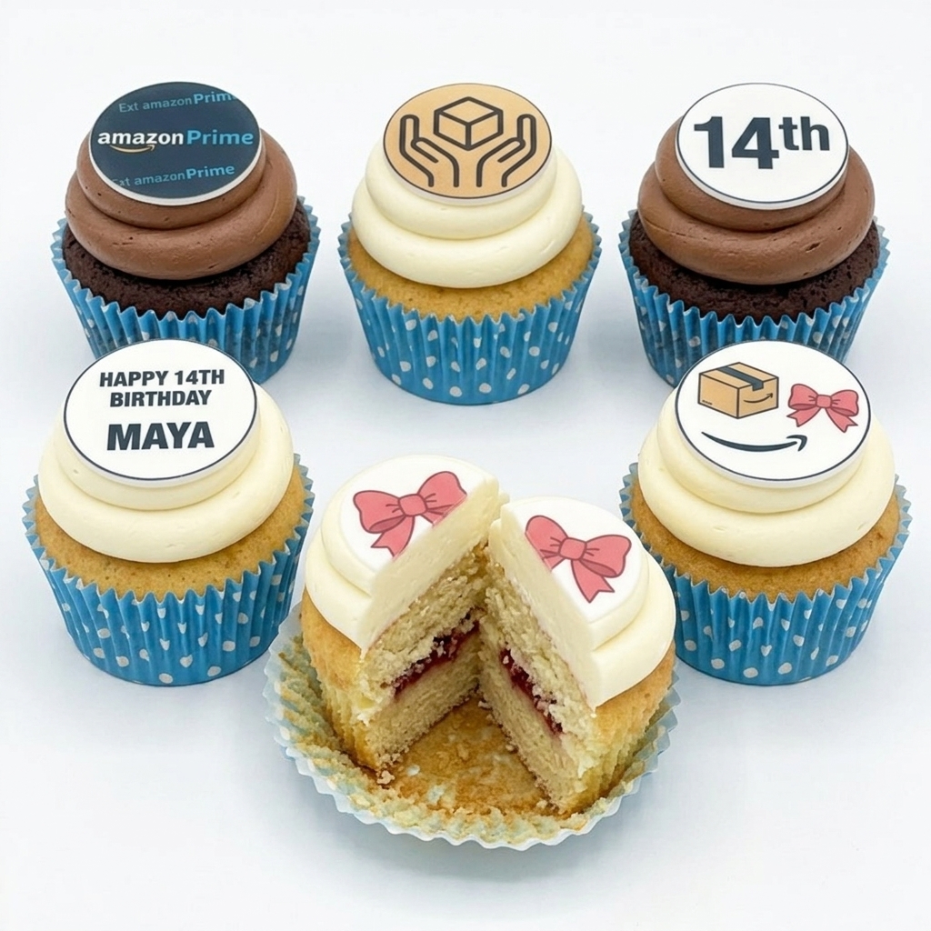 Online Shopping Theme Birthday Cupcakes for Her