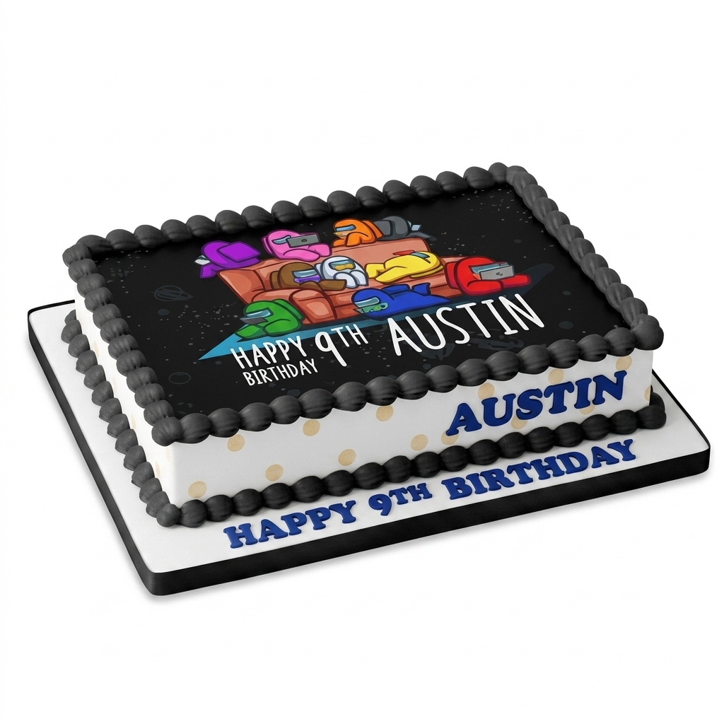 Among Us Birthday Cake