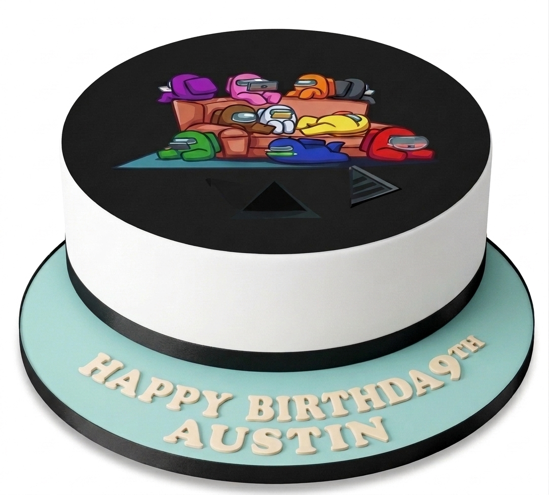 Among Us Birthday Cake