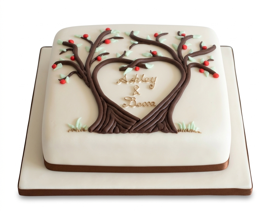 Love Tree Anniversary Cake