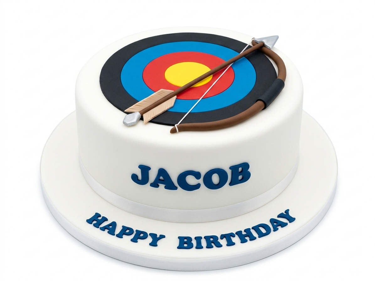 Archery Target Birthday Cake