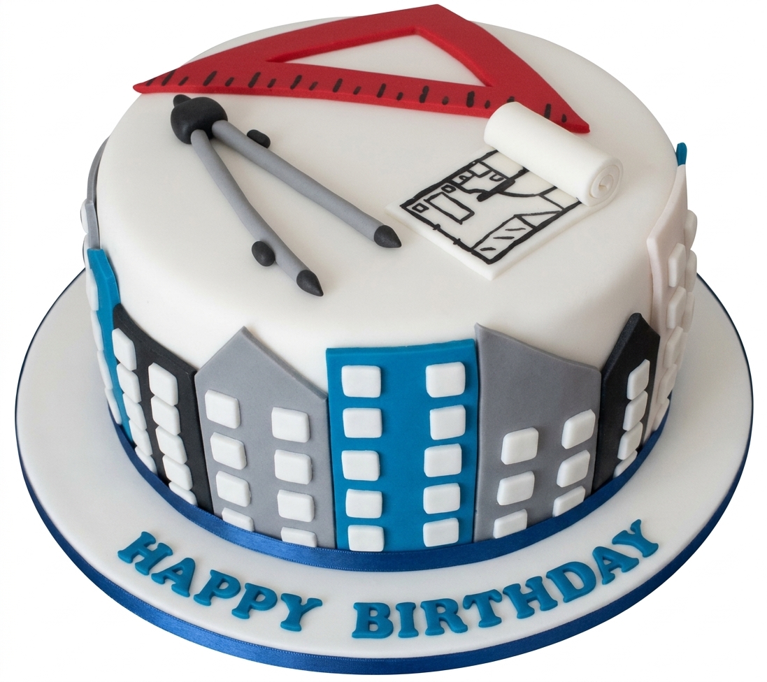 Architect Design Birthday Cake
