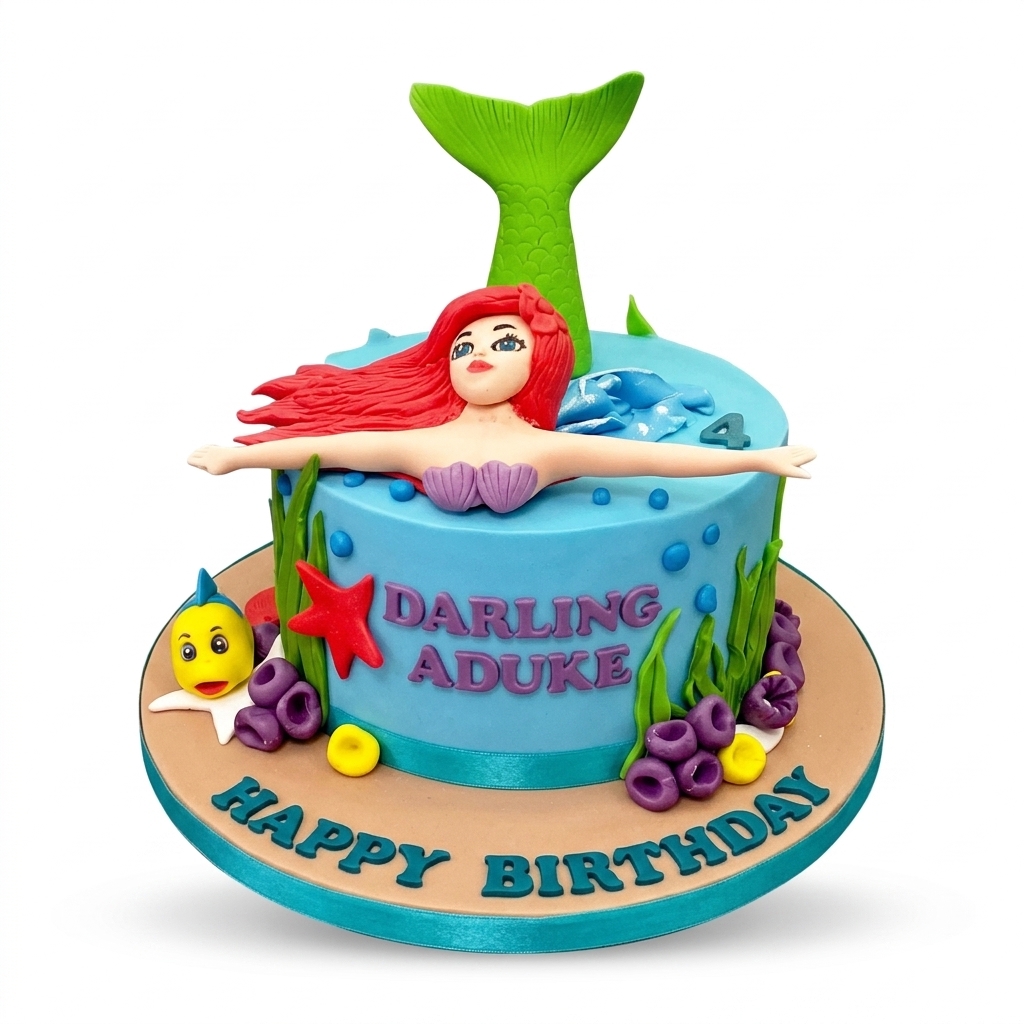 Mermaid Birthday Cake for Girls