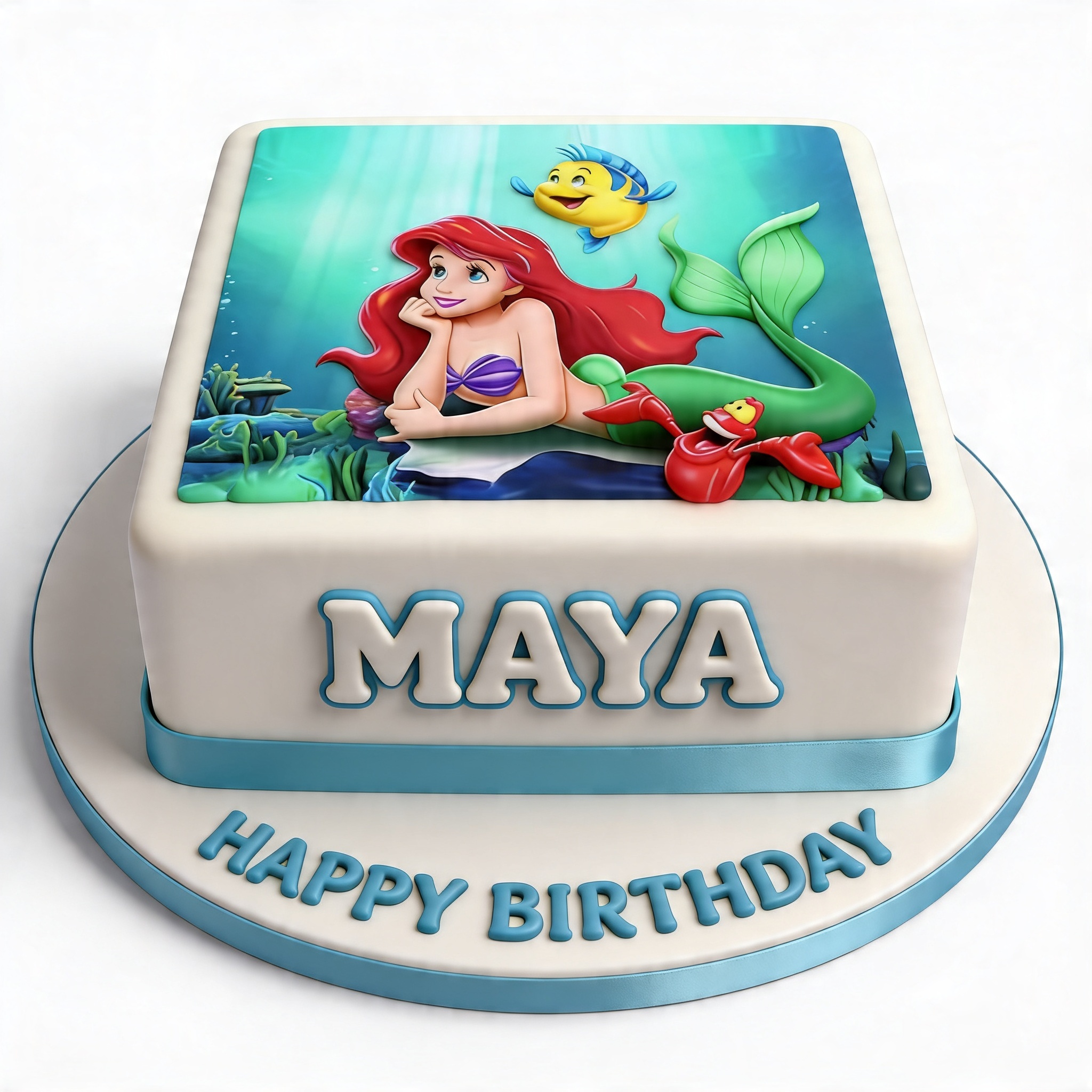 Ariel The Little Mermaid Birthday Cake