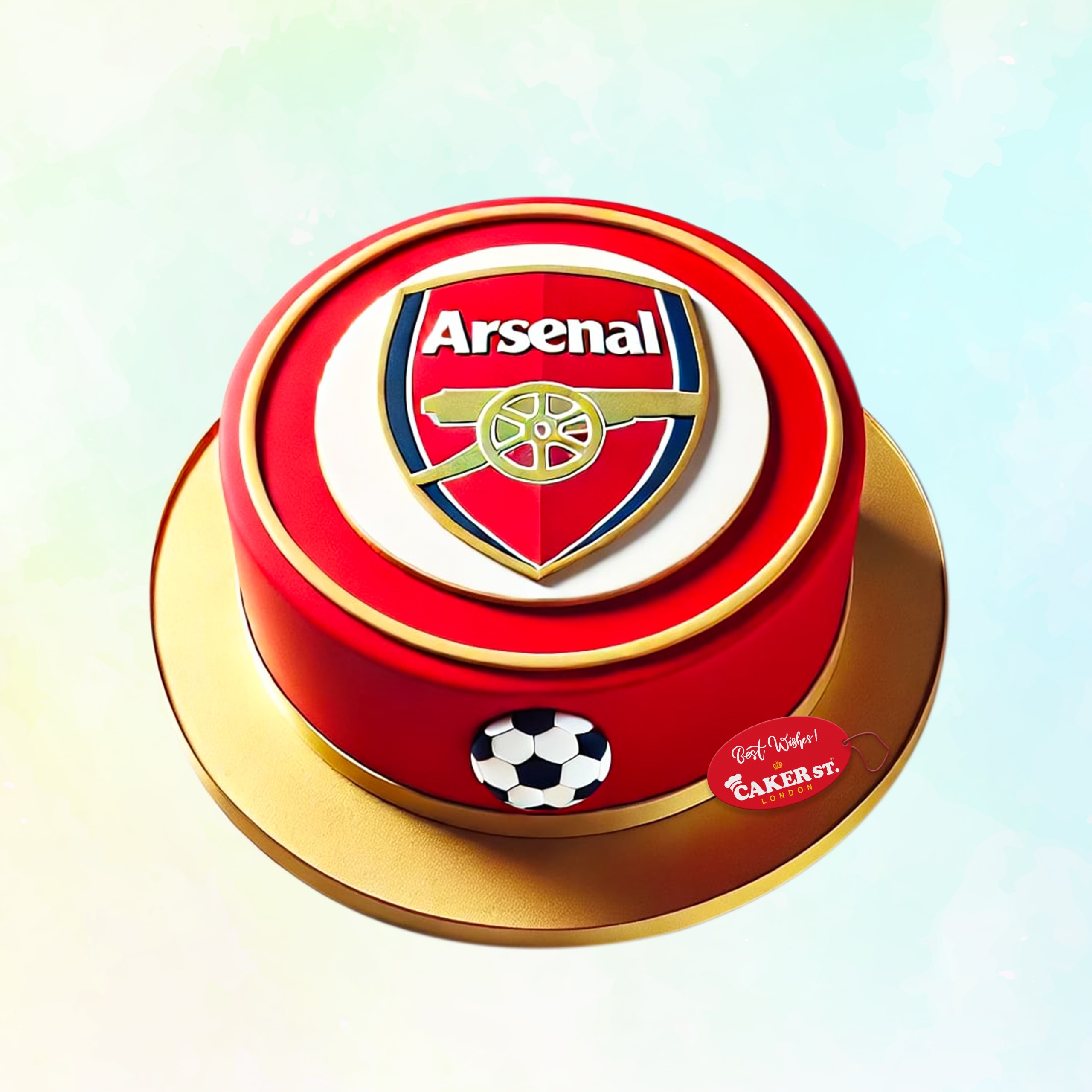 Arsenal Football Birthday Cake