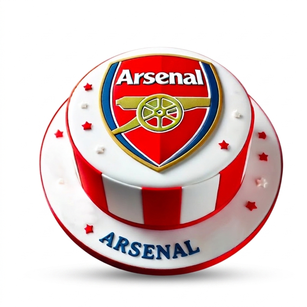 Arsenal Football Birthday Cake