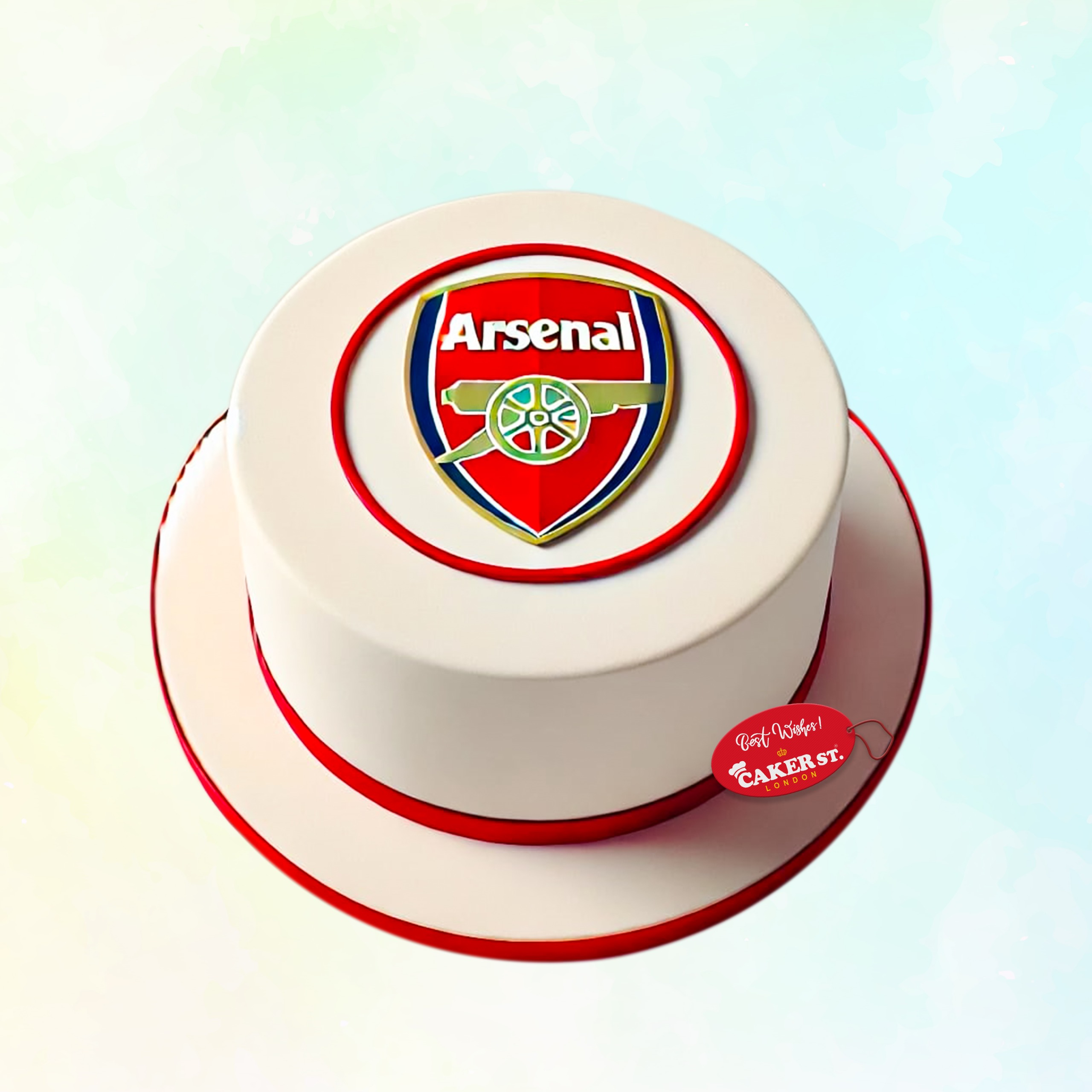 Arsenal Football Birthday Cake 
