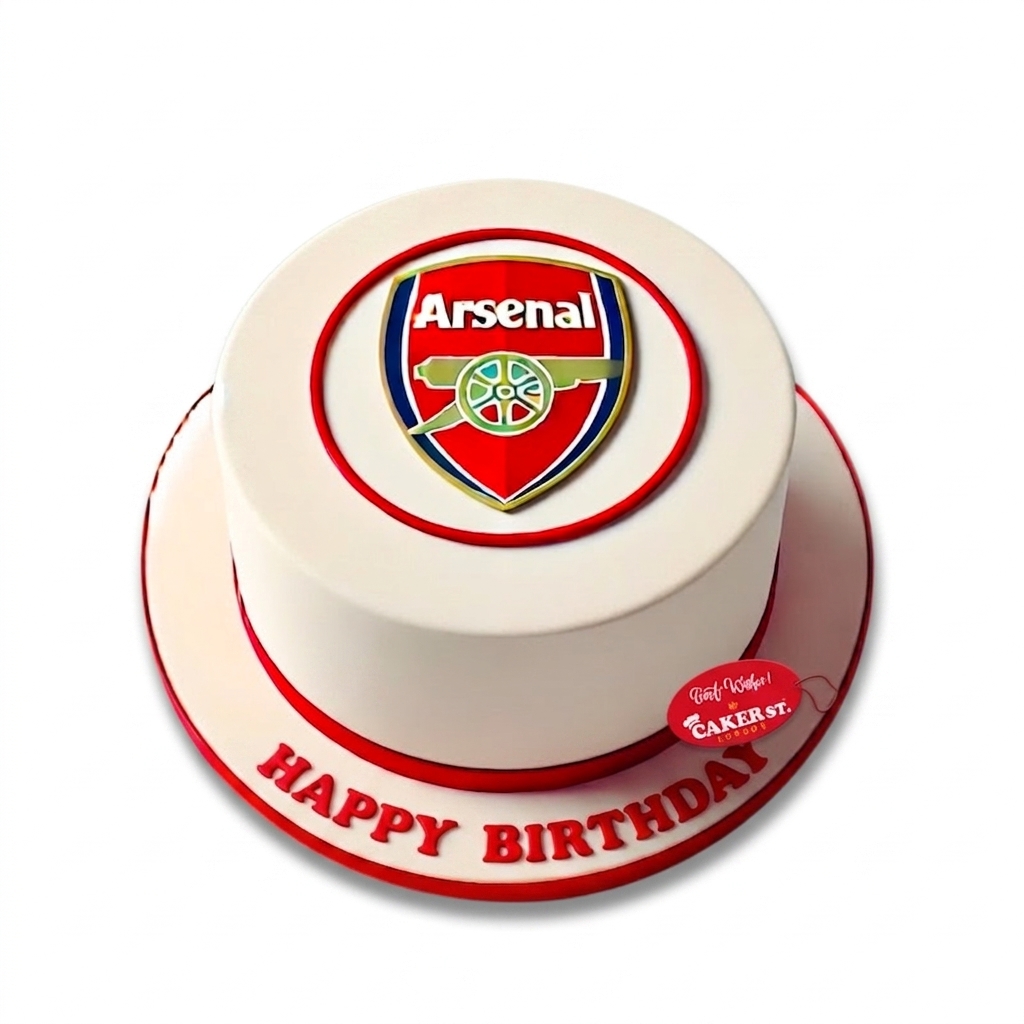 Arsenal Football Birthday Cake