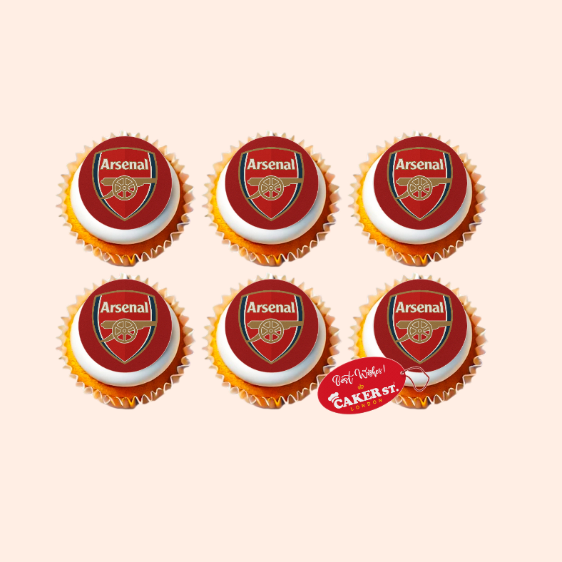 Arsenal Football Cupcakes 