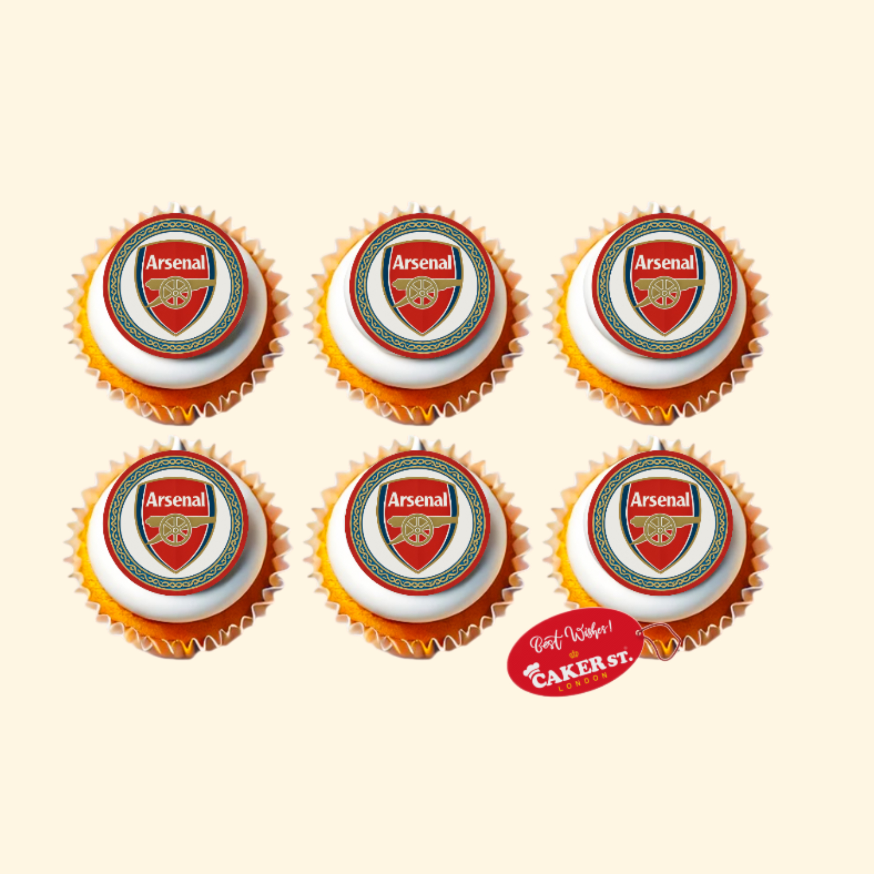 Arsenal Football Cupcakes 