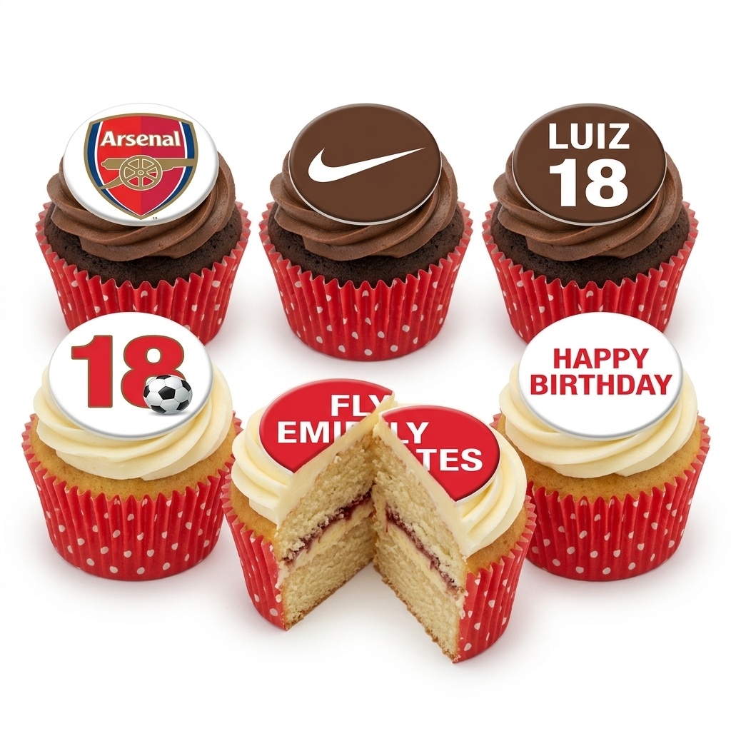 Football Theme Birthday Cupcakes