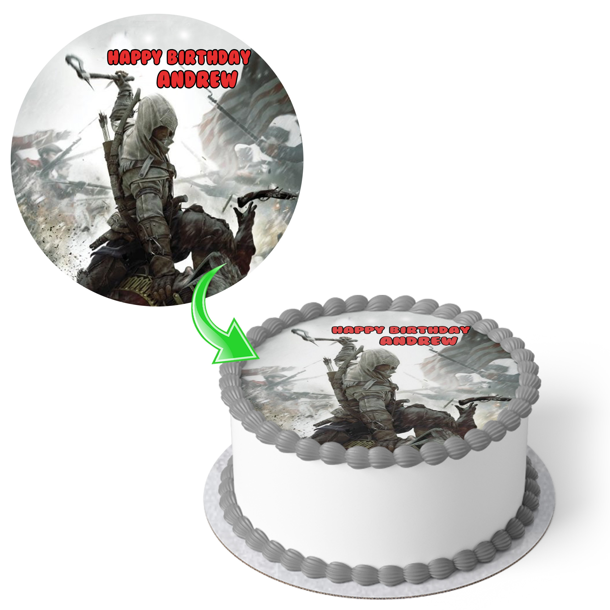 Assassin creeds cake