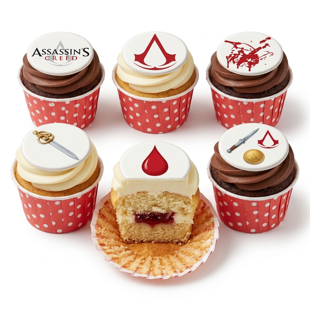 Assassin's Creed Birthday Cupcakes