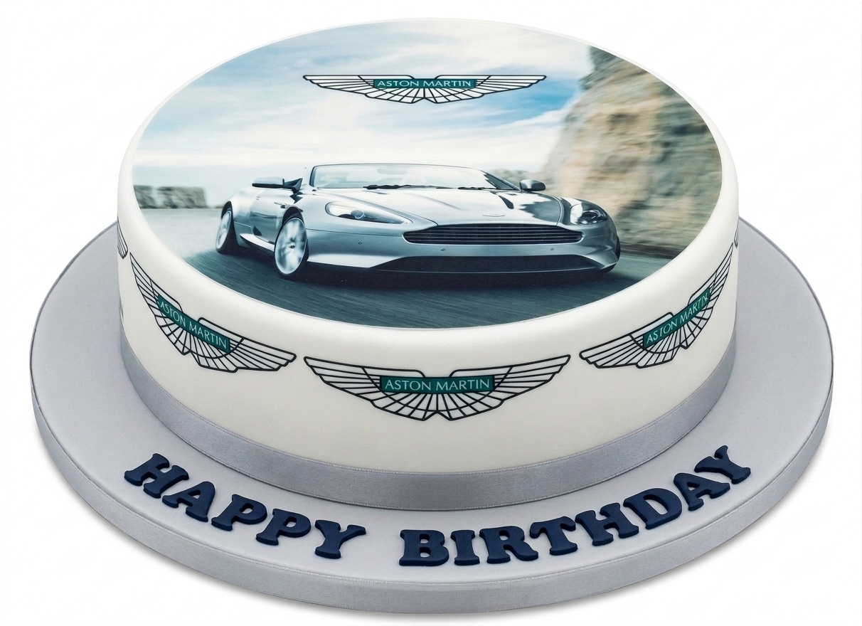 Aston Martin Car Birthday Cake