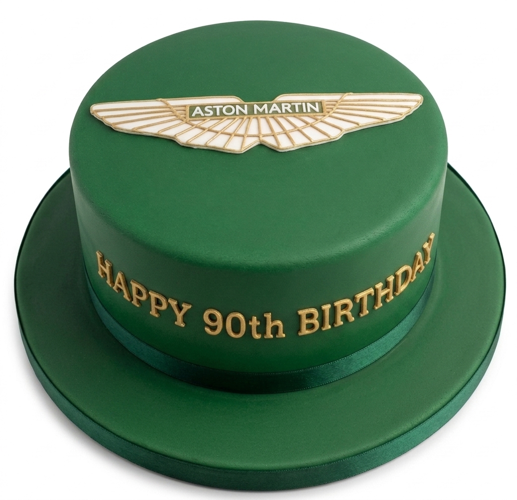 Aston Martin Car Theme Birthday Cake