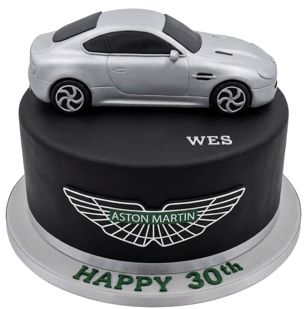 Aston Martin Supercar Birthday Cake