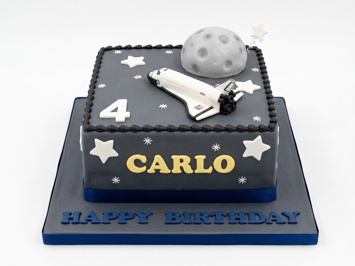 Space Adventure Birthday Cake