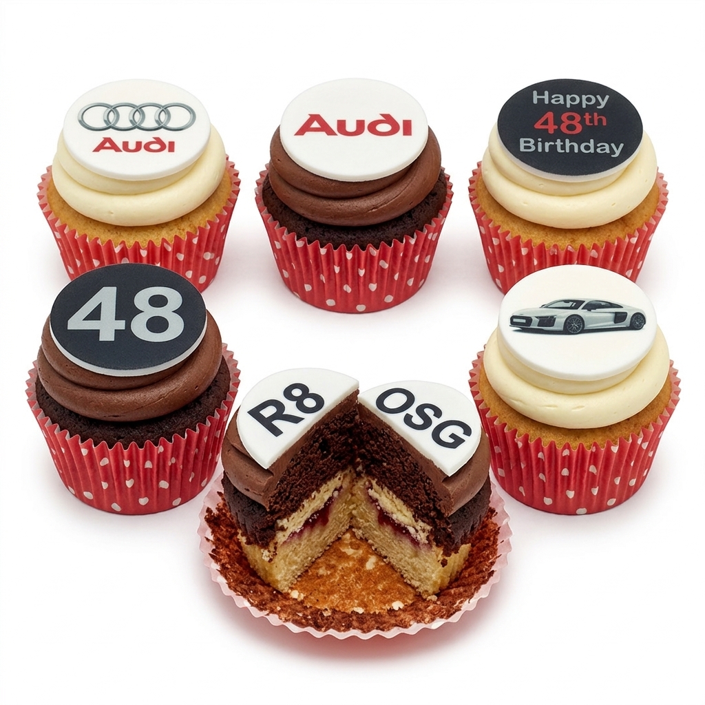 Audi Car Theme Birthday Cupcakes