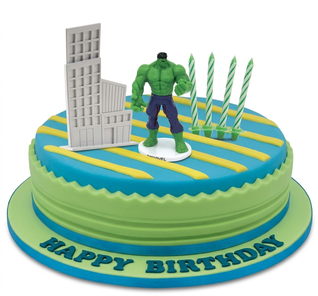 Hulk Superhero Birthday Cake