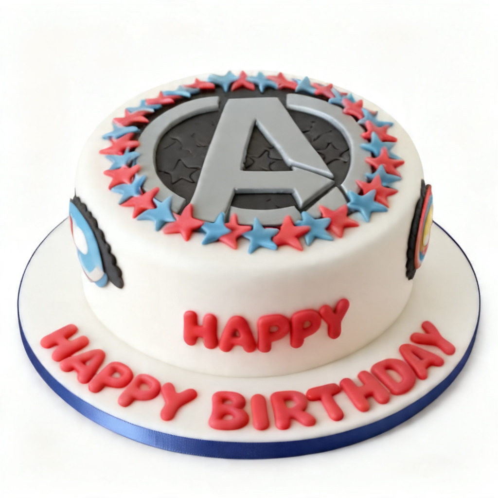 Avengers Superhero Birthday Cake for Boys