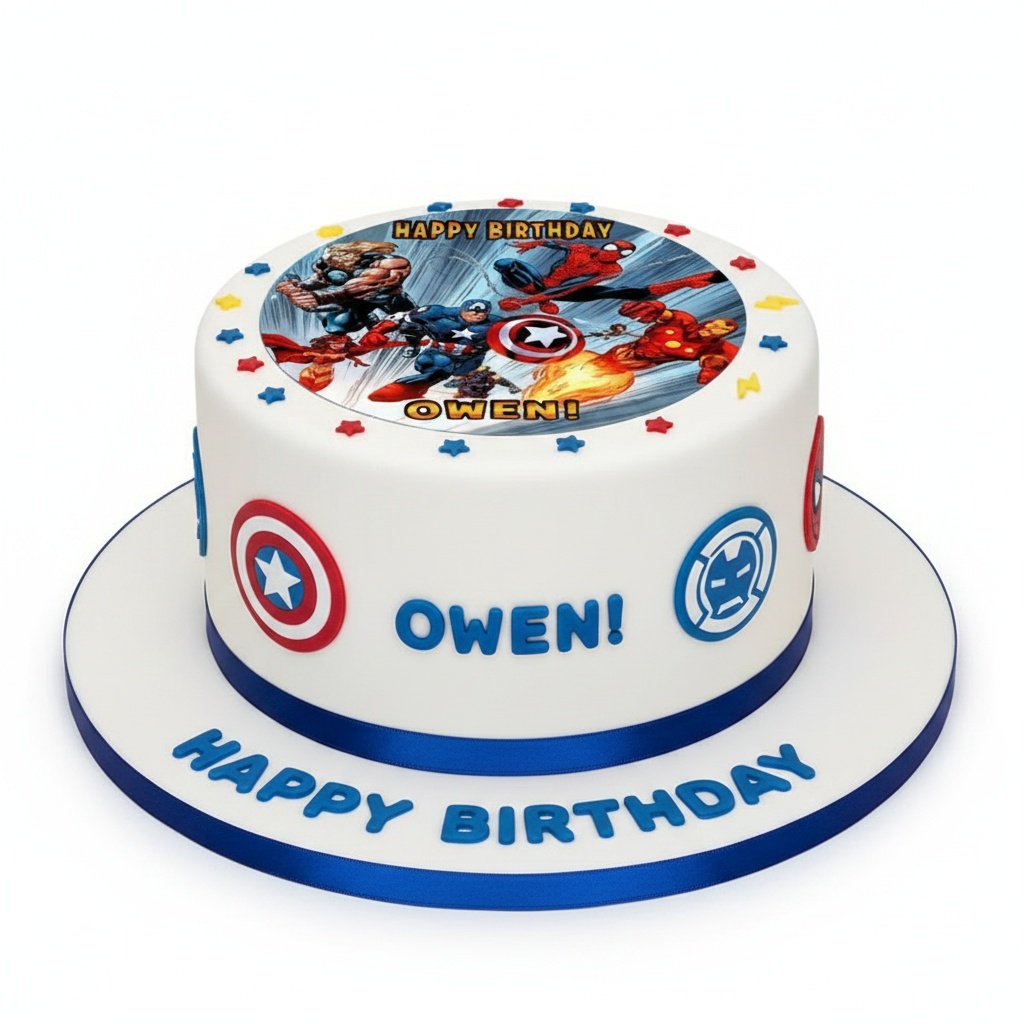 Marvel Avengers Birthday Cake