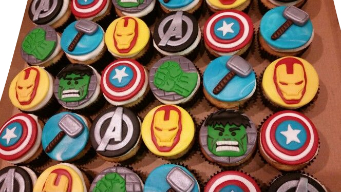 Avengers Theme Cupcakes