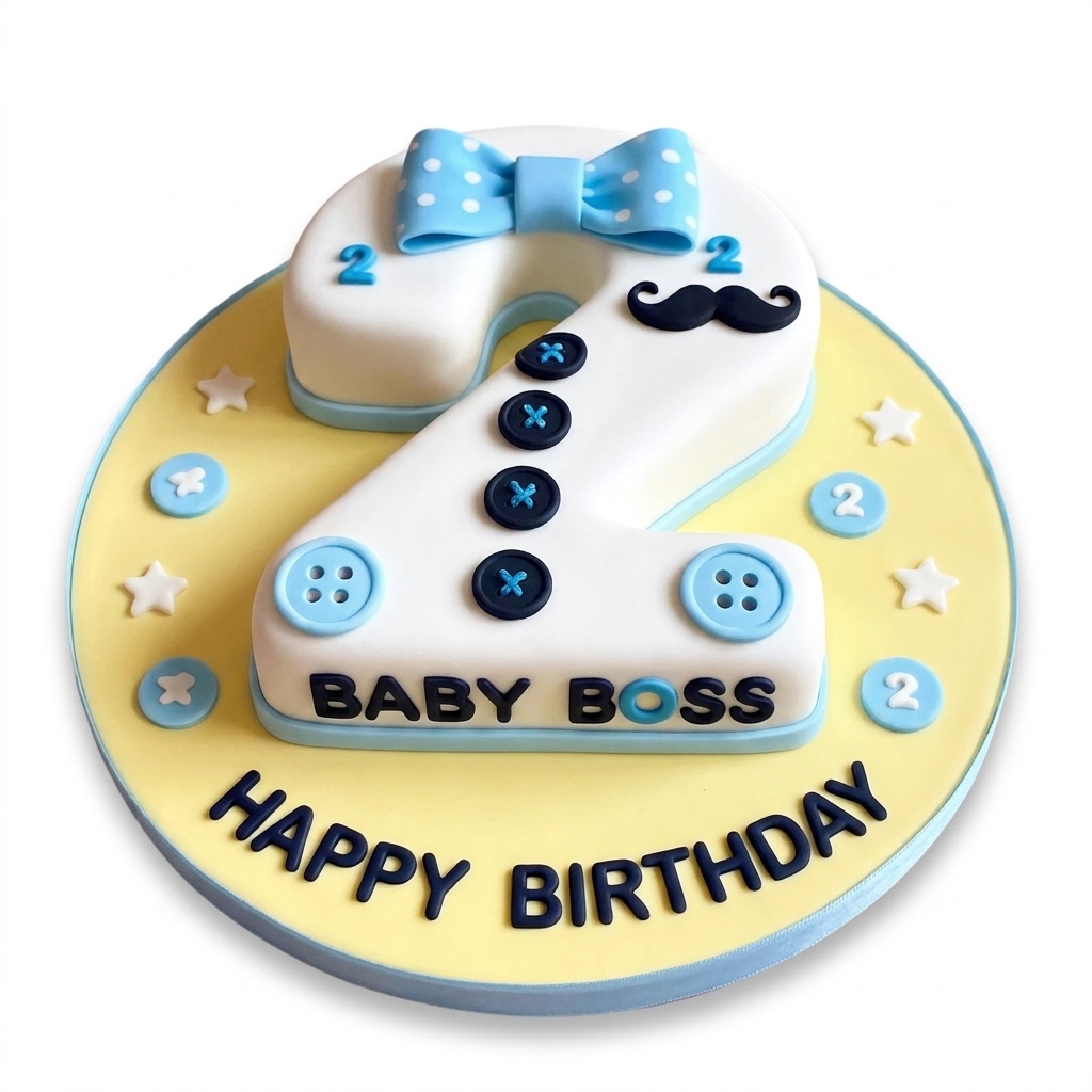Baby Boss 2nd Birthday Cake for Boys